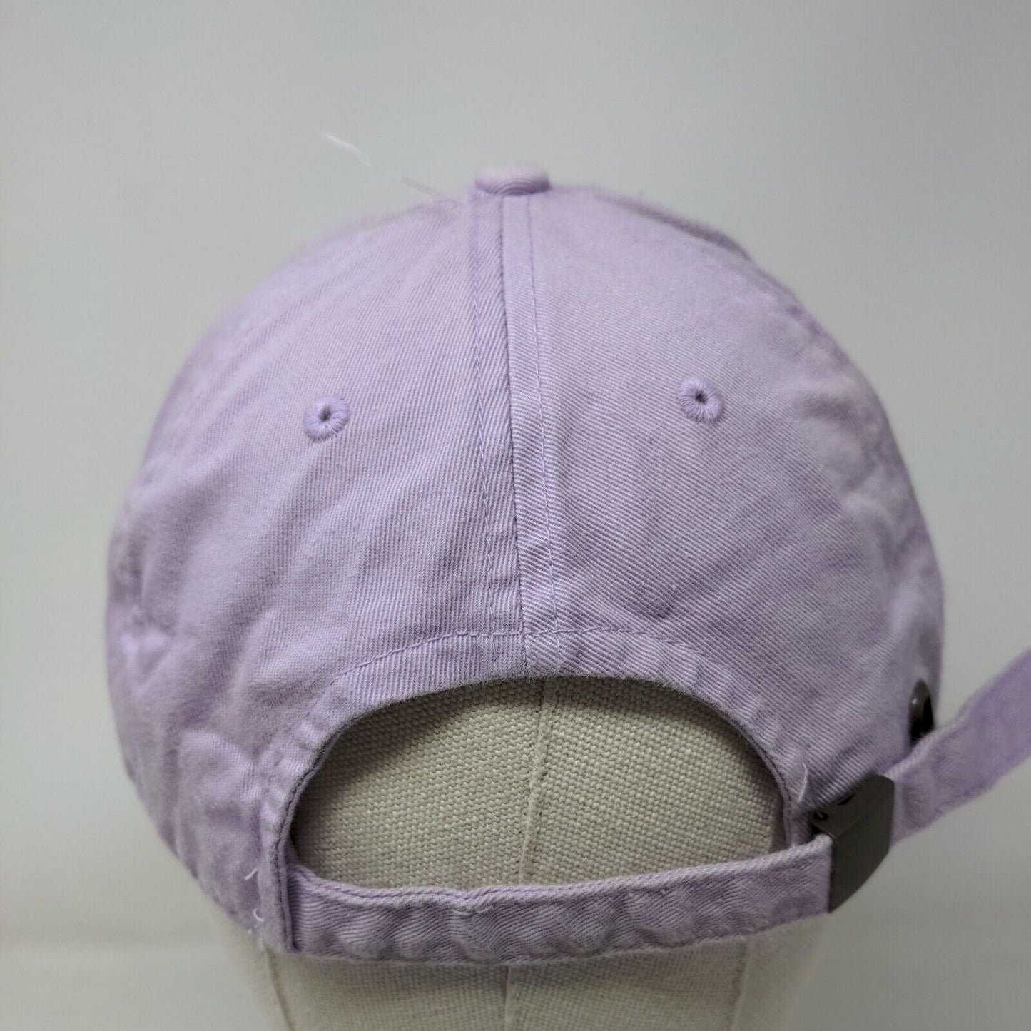 KB ETHOS Vintage Slideback Hat Purple One Size 6 Panel Distressed Blank