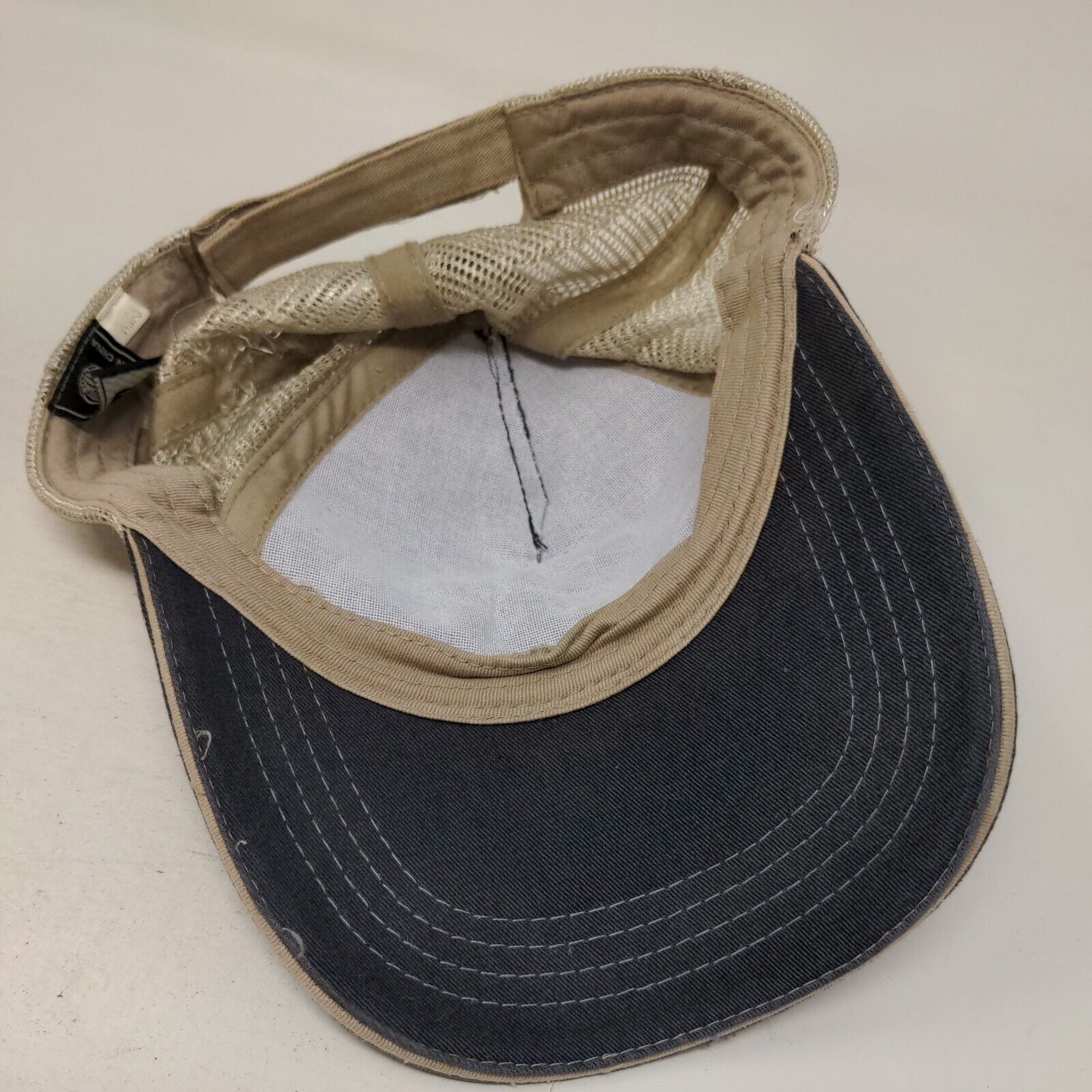 Take A Kid Fishing Strapback Trucker Hat Blue OS Adjustable Mesh Back Cobra