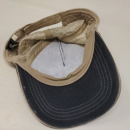 Take A Kid Fishing Strapback Trucker Hat Blue OS Adjustable Mesh Back Cobra