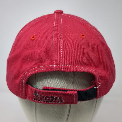 Genuine Los Angeles Angels Baseball Cap White Red One Size MLB Strapback Hat