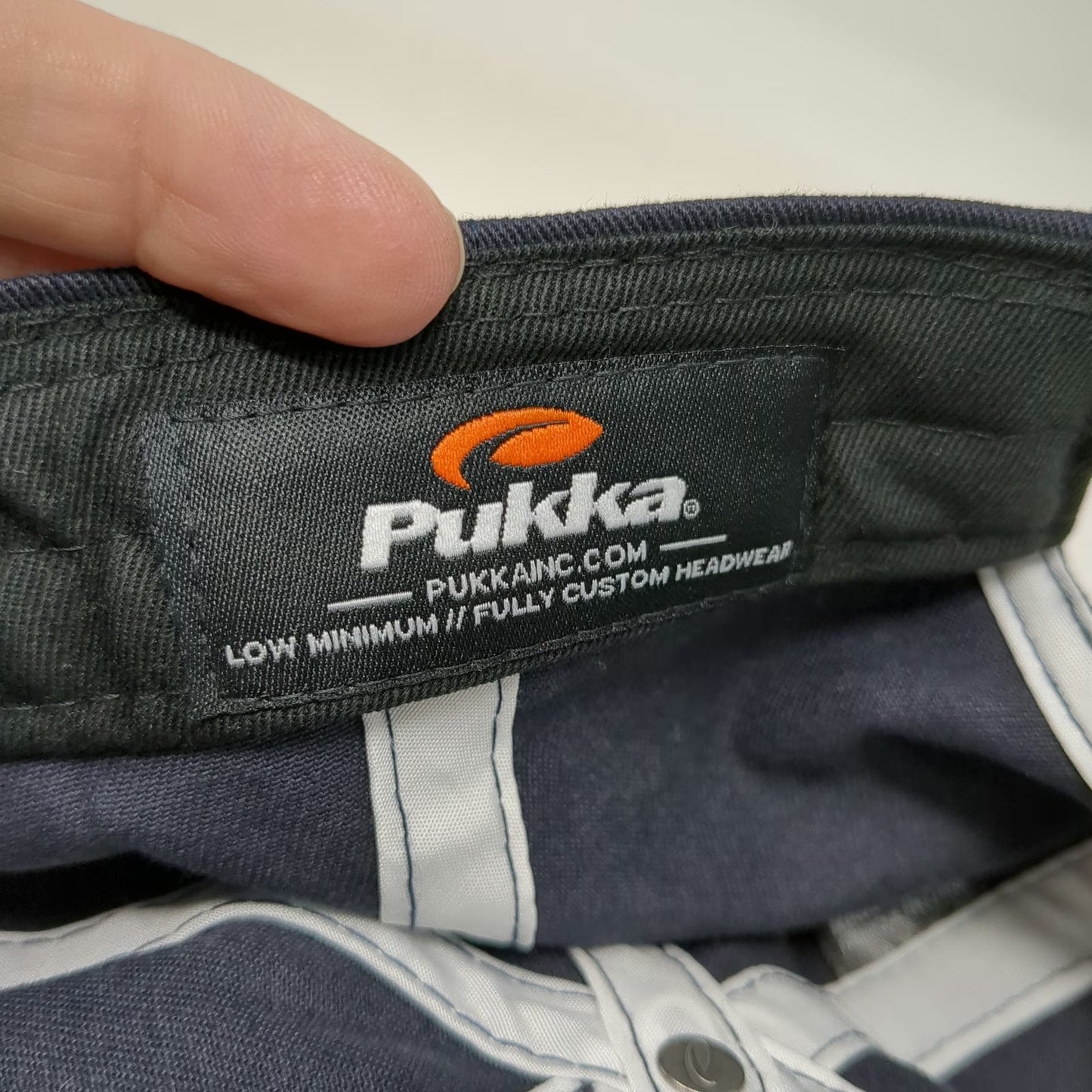 Pukka Baseball Cap Blue One Size Ponte Vedra FL Golf Burns Wilcox Leather Hat