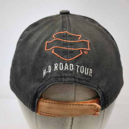 Harley-Davidson Baseball Cap Black Orange One Size Road Tour Racing Stripes Hat