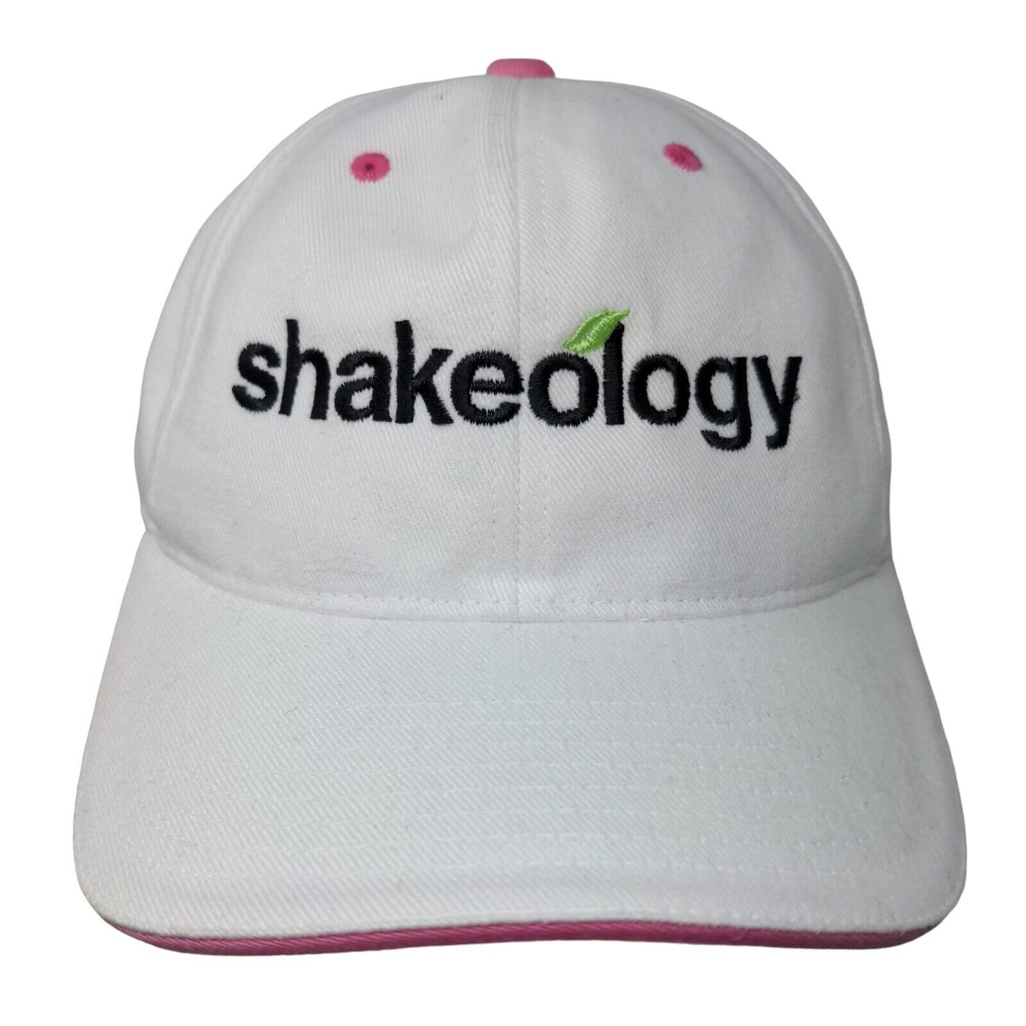 Shakeology Strapback Hat White One Size Embroidered 6 Panel Yupoong