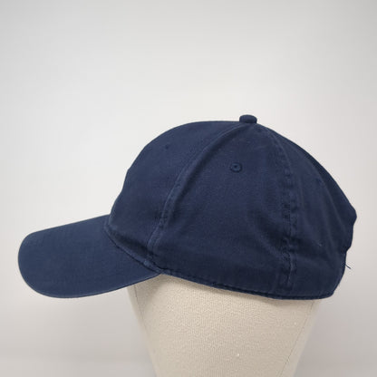Unbranded Strapback Baseball Cap Blue One Size Adjustable 6 Panel Blank