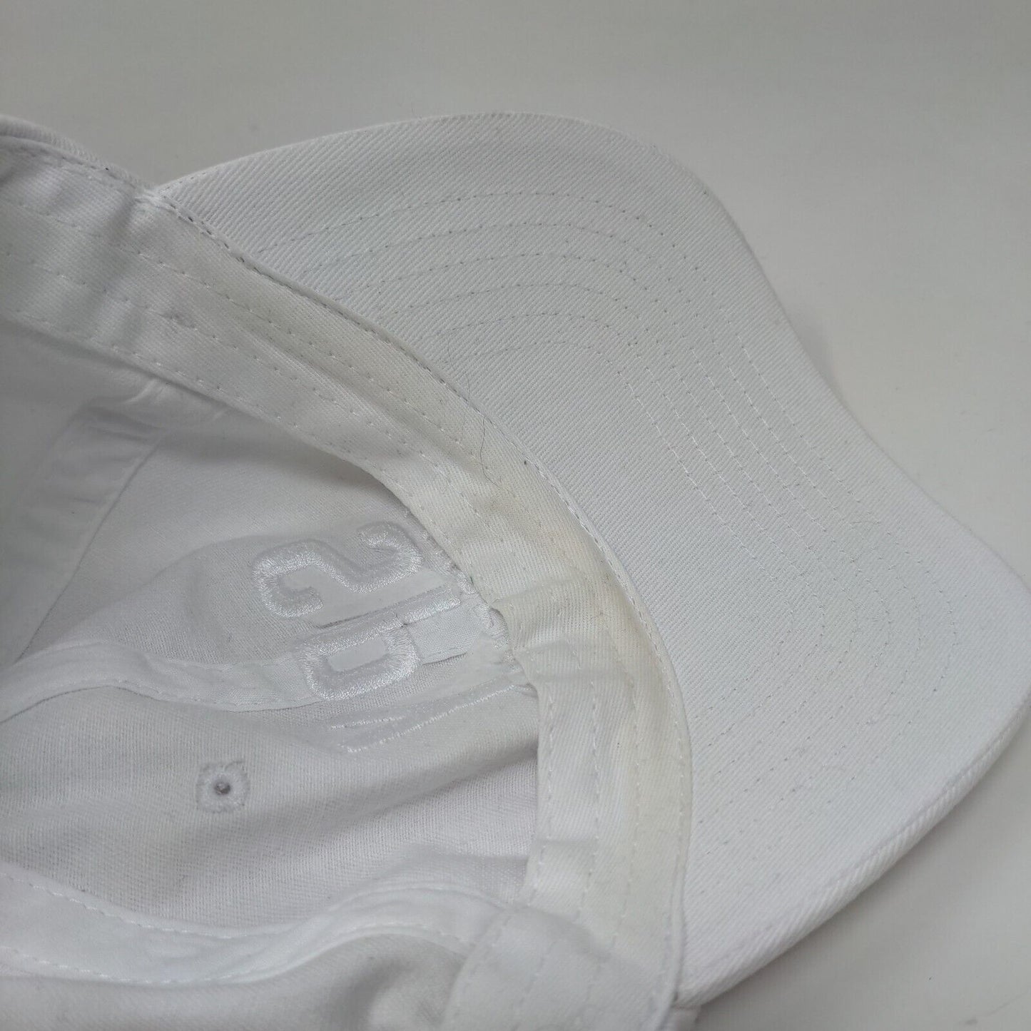 Spy Museum Slideback Hat White One Size Adjustable Embroidered 6 Panel