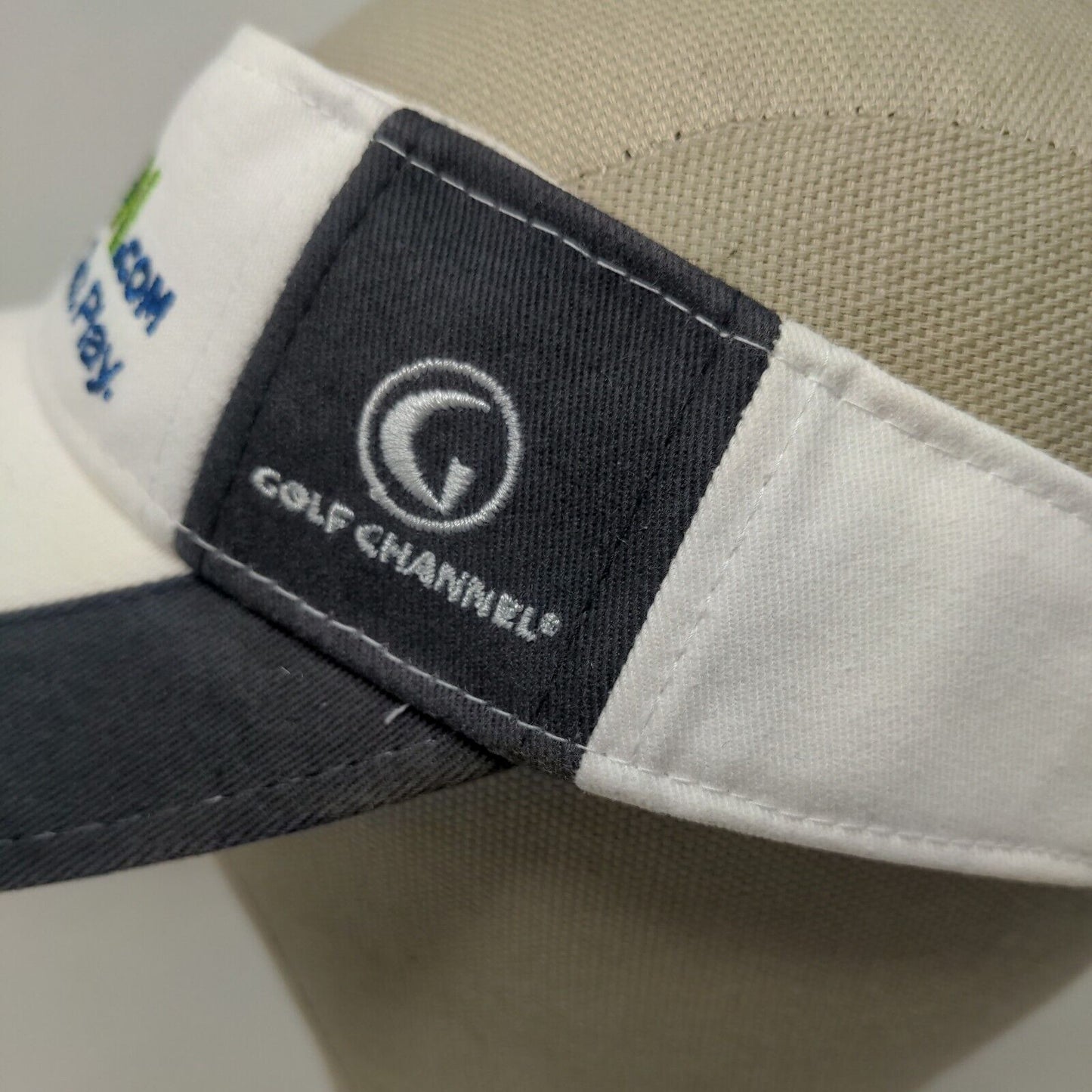 Golf Channel Men's Strapback Hat White Size OS Embroidered GolfNow Logo