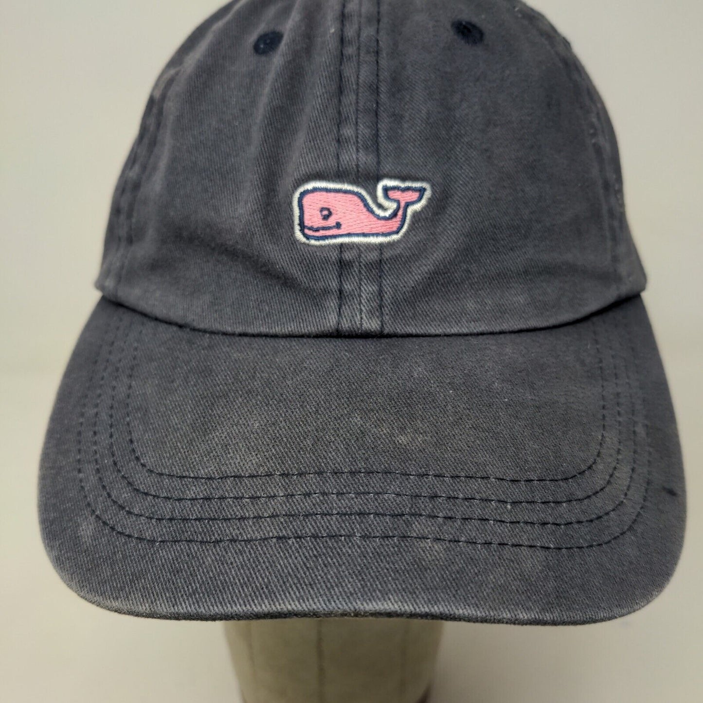 Vineyard Vines Shep & Ian Men's Slideback Hat Blue Embroidered Logo Whale