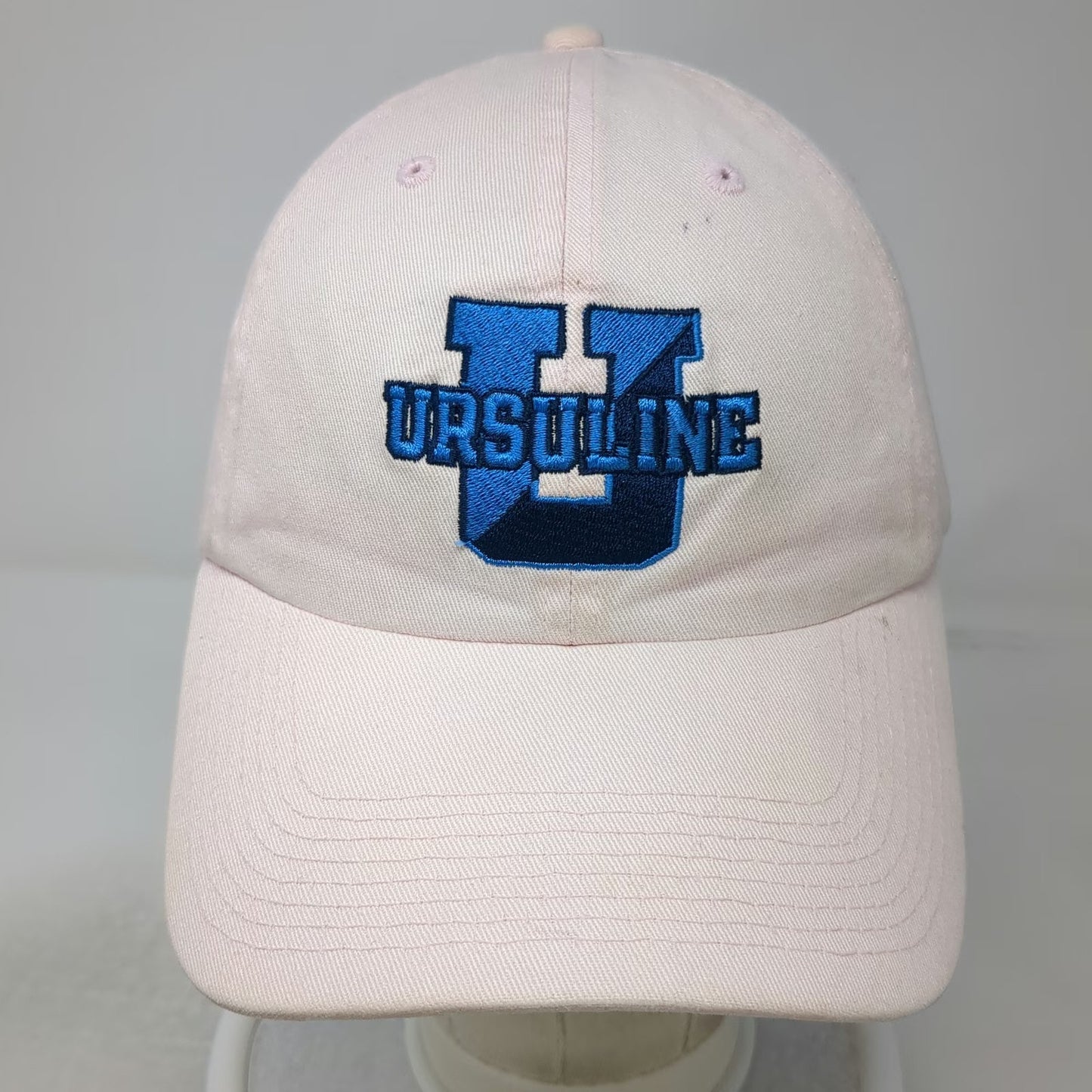 Fahrenheit Baseball Cap Pink One Size Ursuline Embroidered Logo Slideback hat