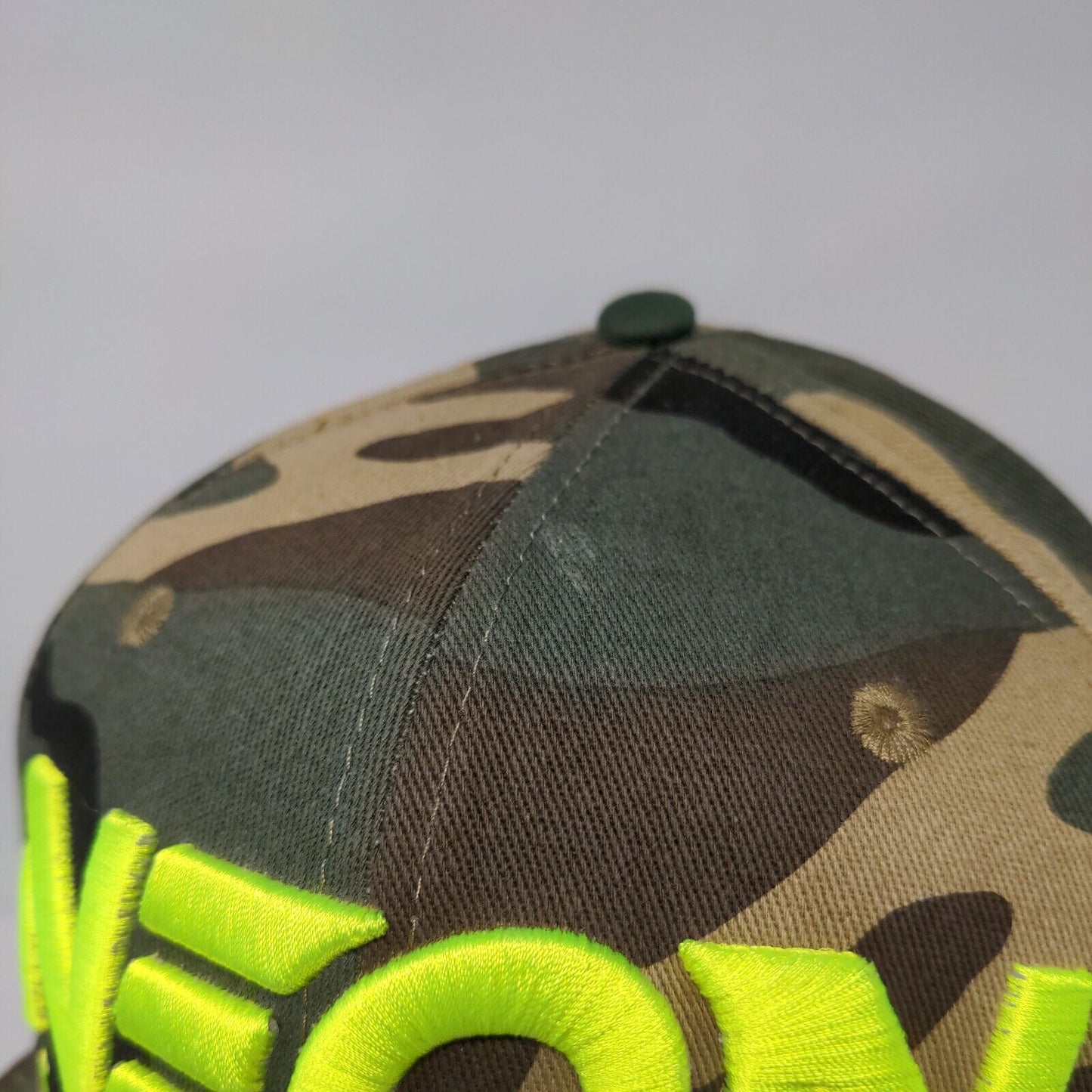 Neon Sport Snapback Hat Camouflage OSFA Adjustable Embroidered 6 Panel