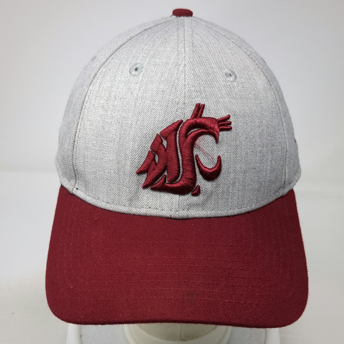 Washington State Cougars NCAA New Era Gray Red One Size 9FORTY Strapback Hat