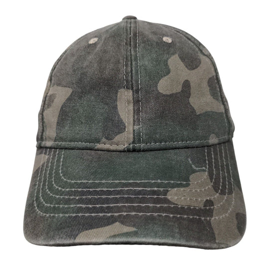 Unbranded Strapback Hat Fatigue Camouflage OSFM Adjustable Vented Holes