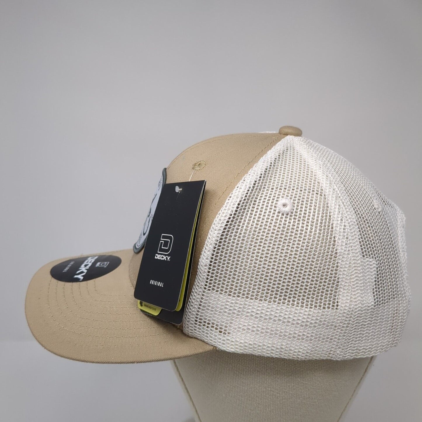 Idaho Rod & Reel Est. 2021 Snapback Trucker Hat Tan OS Adjustable W/Tags Decky