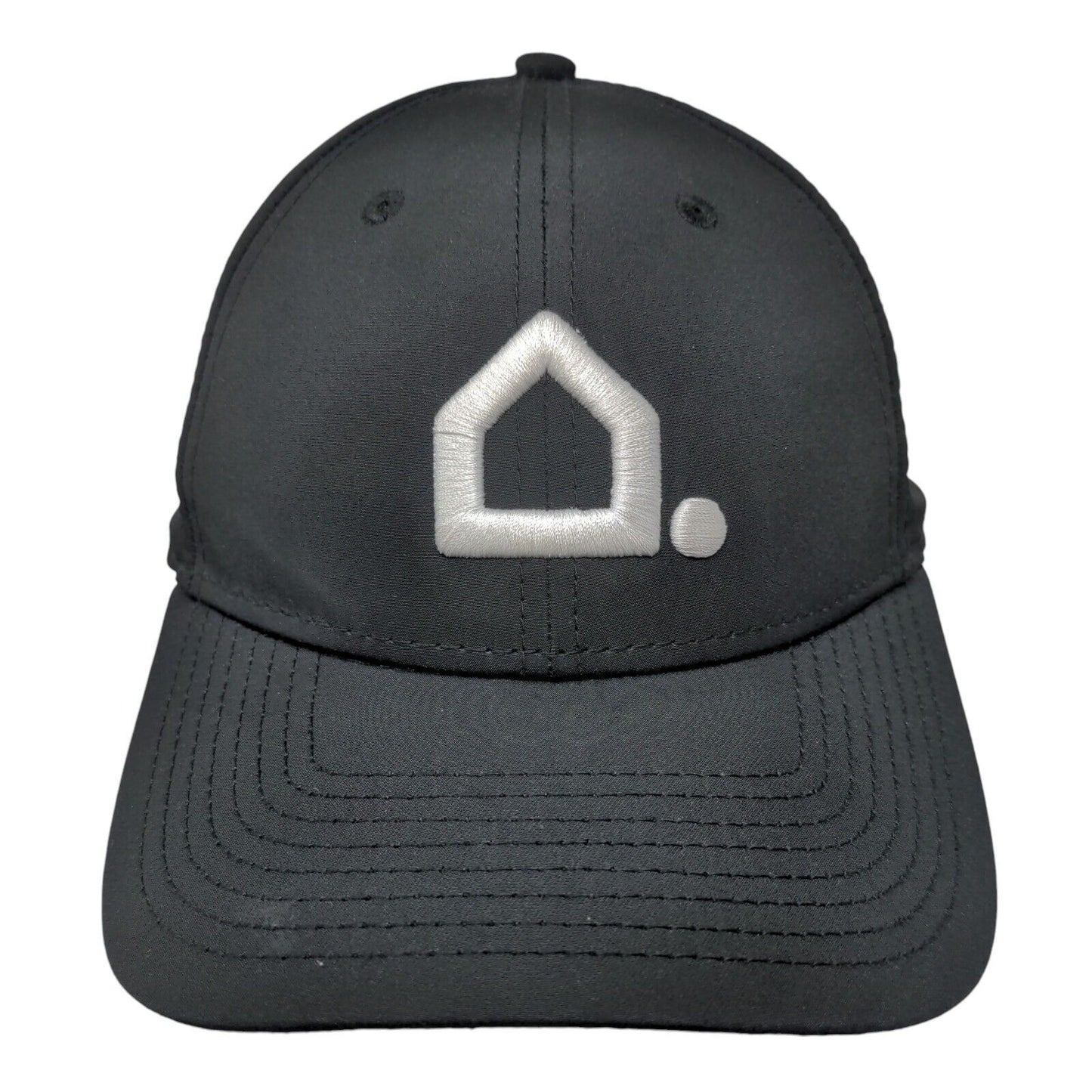 Vivint Strapback Hat Black OSFM Embroidered Laser Cut New Era 9Forty