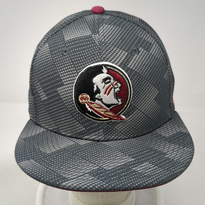 Florida State Seminoles NCAA Nike Snapback Hat Gray One Size Red Underbill Grid