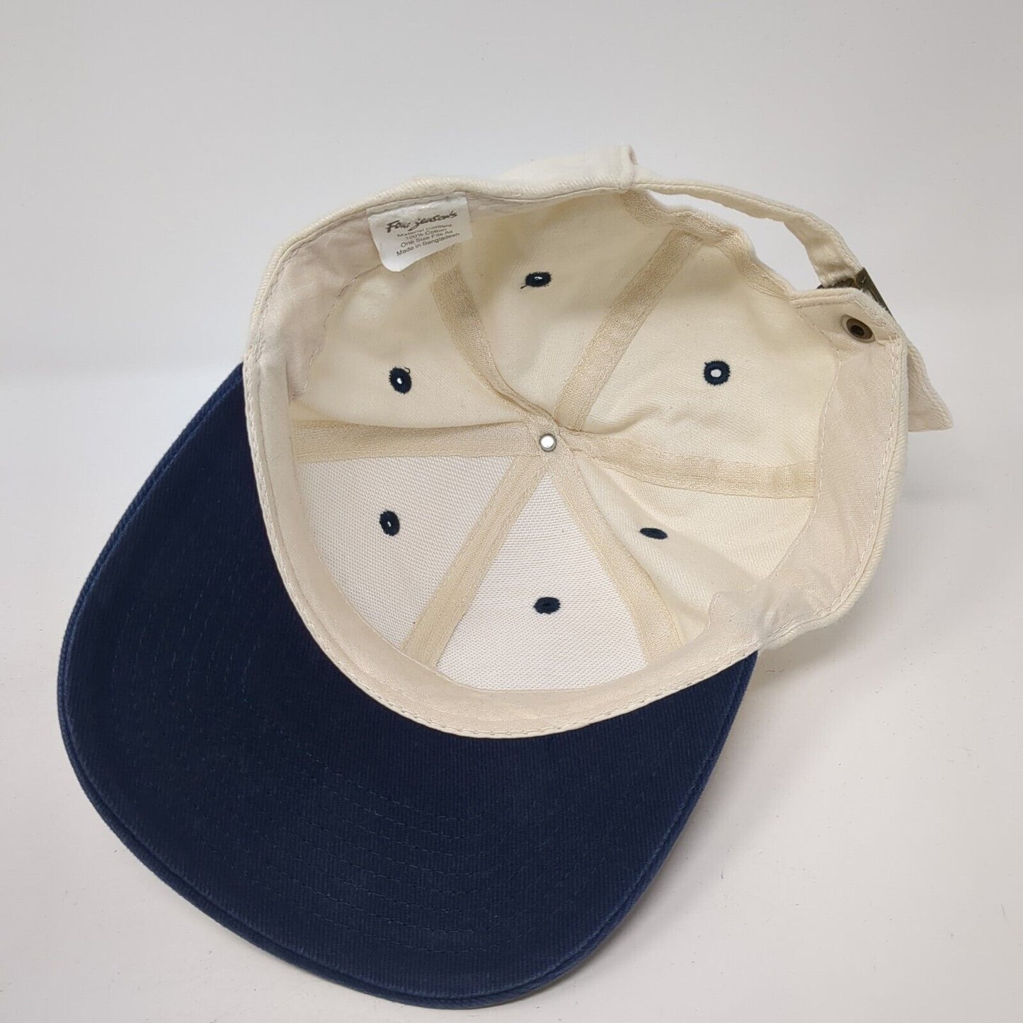 Banner Slideback Hat Multicolor One Size Adjustable Embroidered Four Seasons