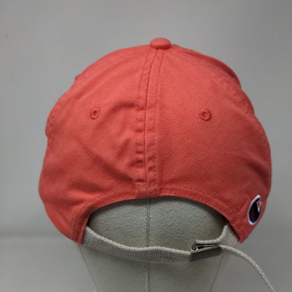 Champion Slideback Hat Pink OSFA Embroidered Adjustable Vent Holes