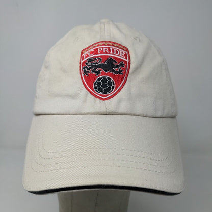 Port Authority Men's Strapback Hat Tan Embroidered Logo FC Pride