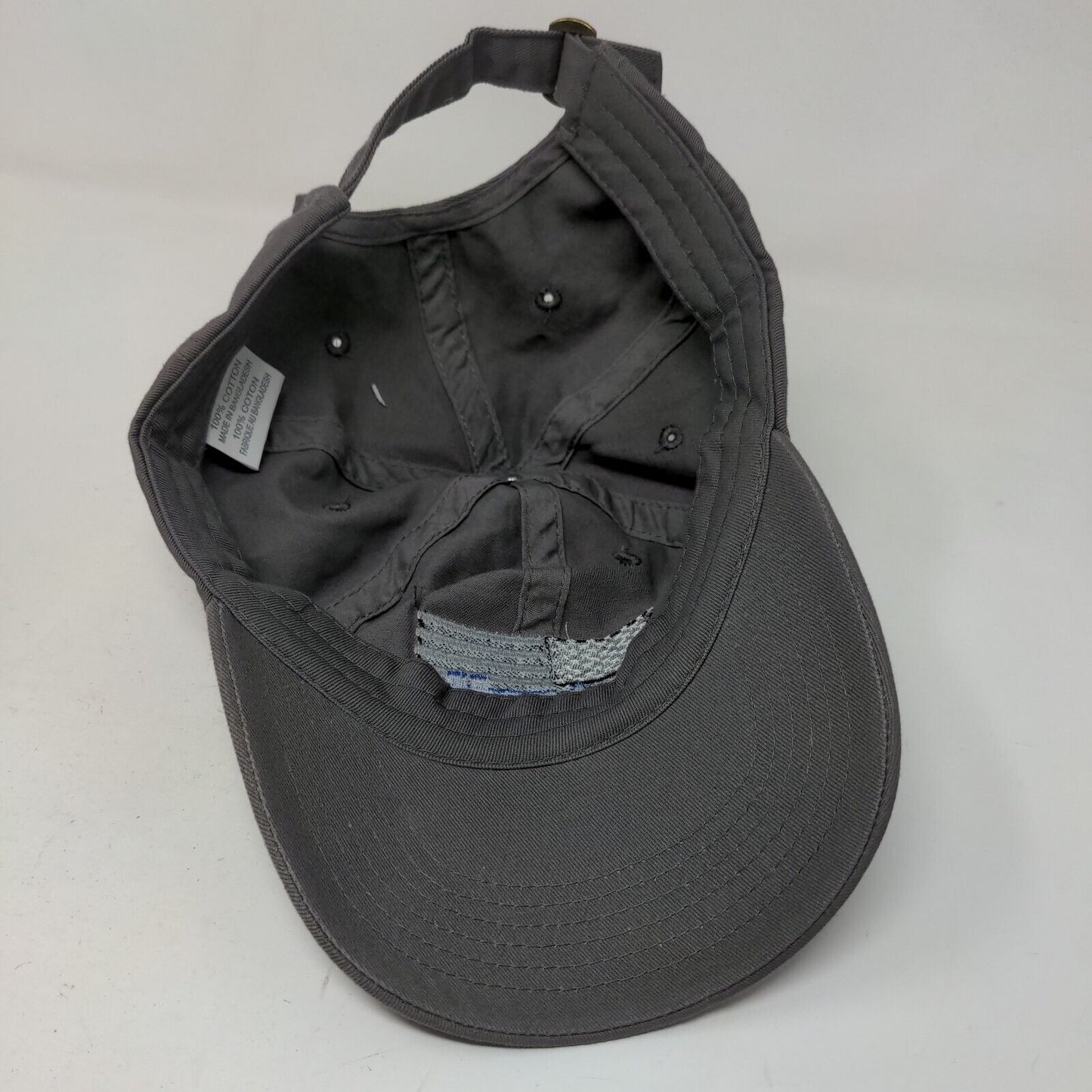 Unbranded Men's Slideback Hat Gray Embroidered 9/11 Memorial Patriotic Logo