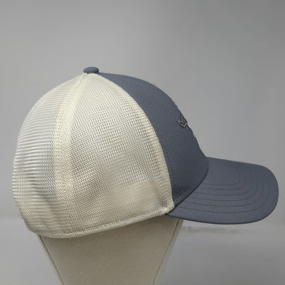 Wrangler Trucker Hat Gray One Size Mesh Snapback Metallic Longhorn Steer Logo