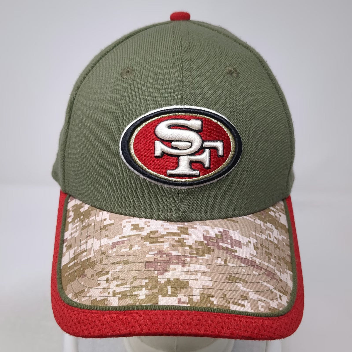 San Francisco 49ers NFL New Era Cap Green L Salute to Service Digital Camo Hat