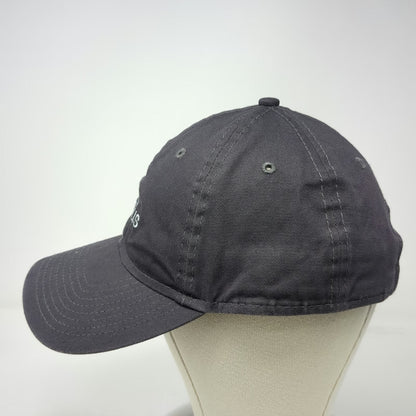 New Era Baseball Cap Gray One Size Intellus Logo Adjustable Slideback Strap Hat