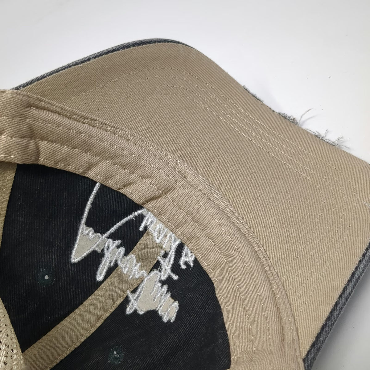 Katydid Baseball Cap Black One Size Adventure Waits Mountain Mesh Distressed Hat