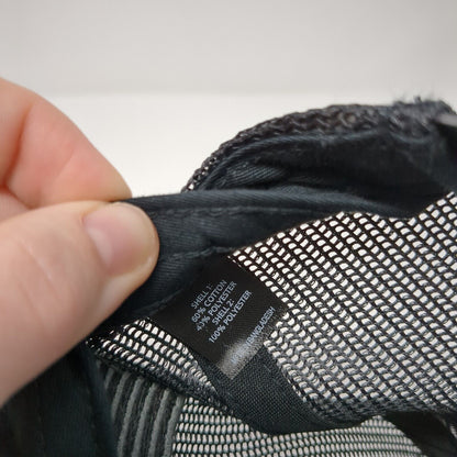 Premier Aggregates Snapback Trucker Hat Black One Size Mesh Back USA Flag