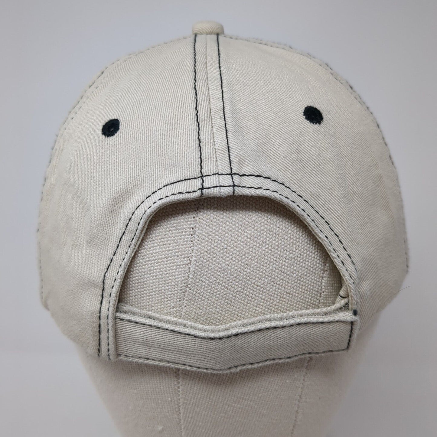 doTerra Strapback Hat Tan One Size Adjustable Embroidered Port Authority Cotton