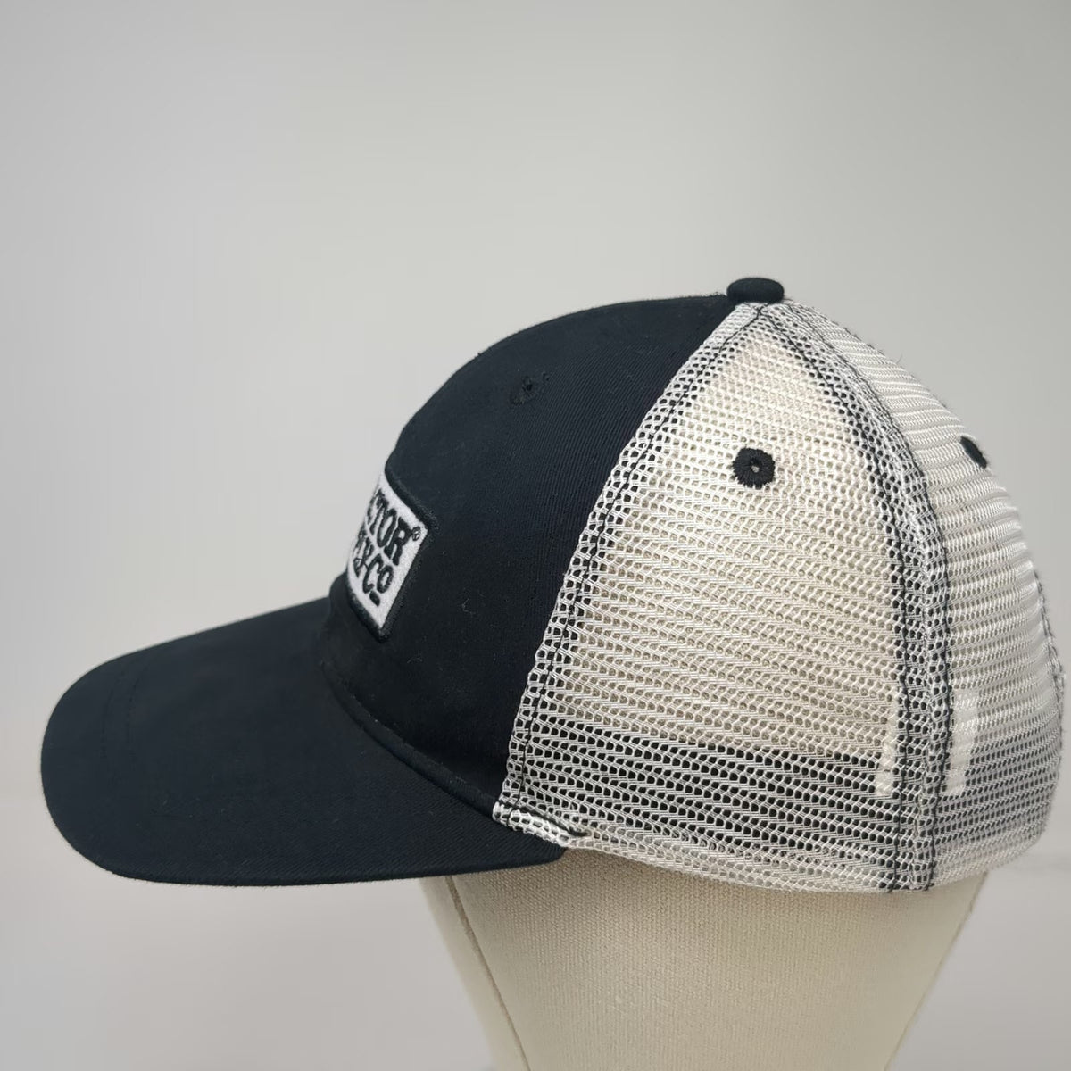 Tractor Supply Co Black Trucker Hat One Size Mesh Snapback TSC Logo Patch Farm