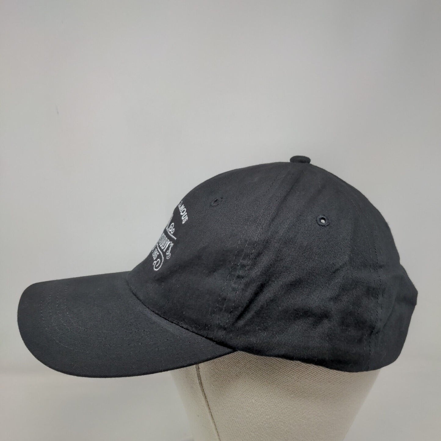 World Famous Dr. McGillicuddy's Est. 1865 Strapback Hat Black One Size Cotton
