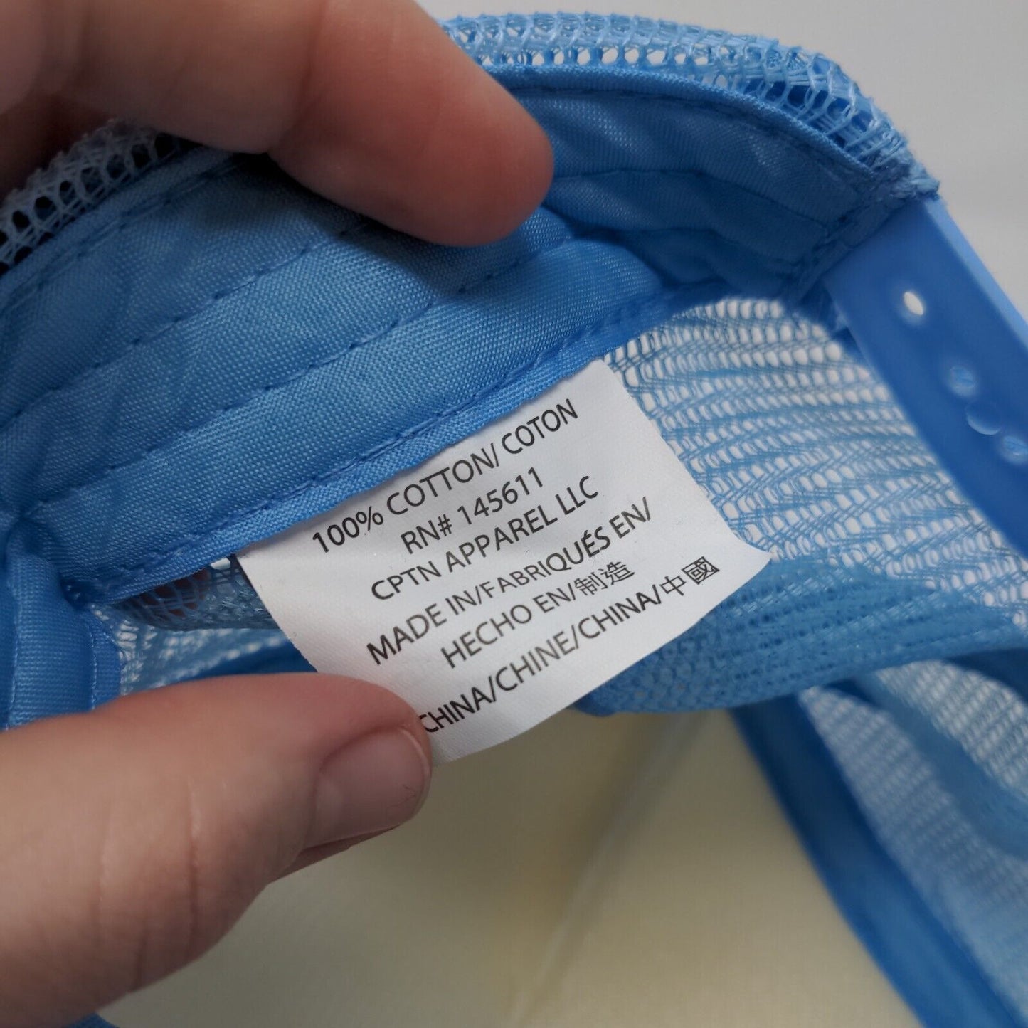 Cowgirl Snapback Mesh Back Trucker Hat Blue OSFA Adjustable Colorblock