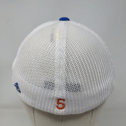 Pacific Headwear Boys Mesh Back Fitted Hat Blue 6 3/8 6 7/8 Embroidered GC Logo