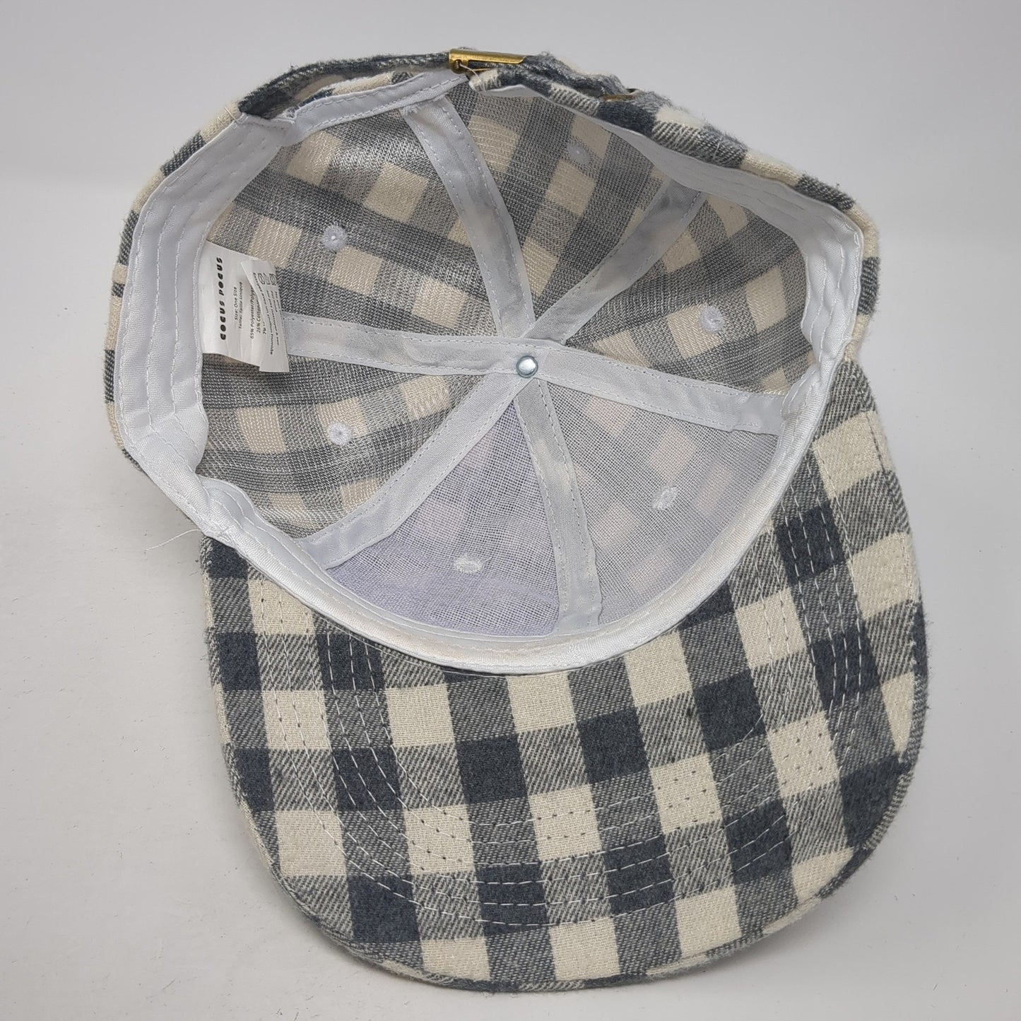 Cocus Pocus Slideback Baseball Cap Multicolor One Size Adjustable Checkered