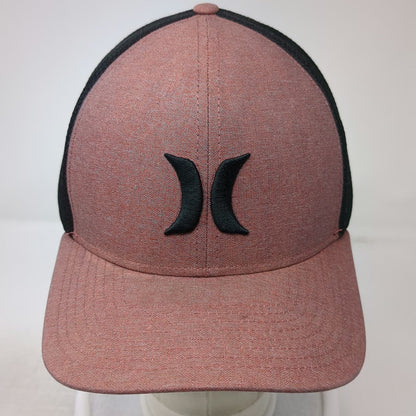 Hurley Baseball Cap Red Black One Size Nike Dri-FIT Mesh Back Logo Sports hat