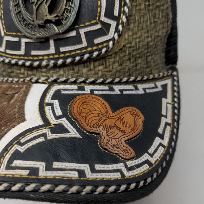 Unbranded Men's Snapback Mesh Back Hat Multicolor 3D Western Aztec Accents