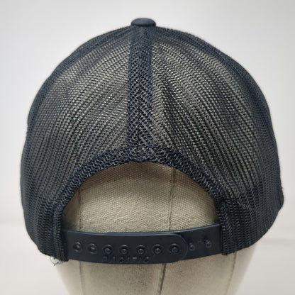 Pacific Headwear Trucker Hat Black One Size Mesh Back Snapback Adjustable hat