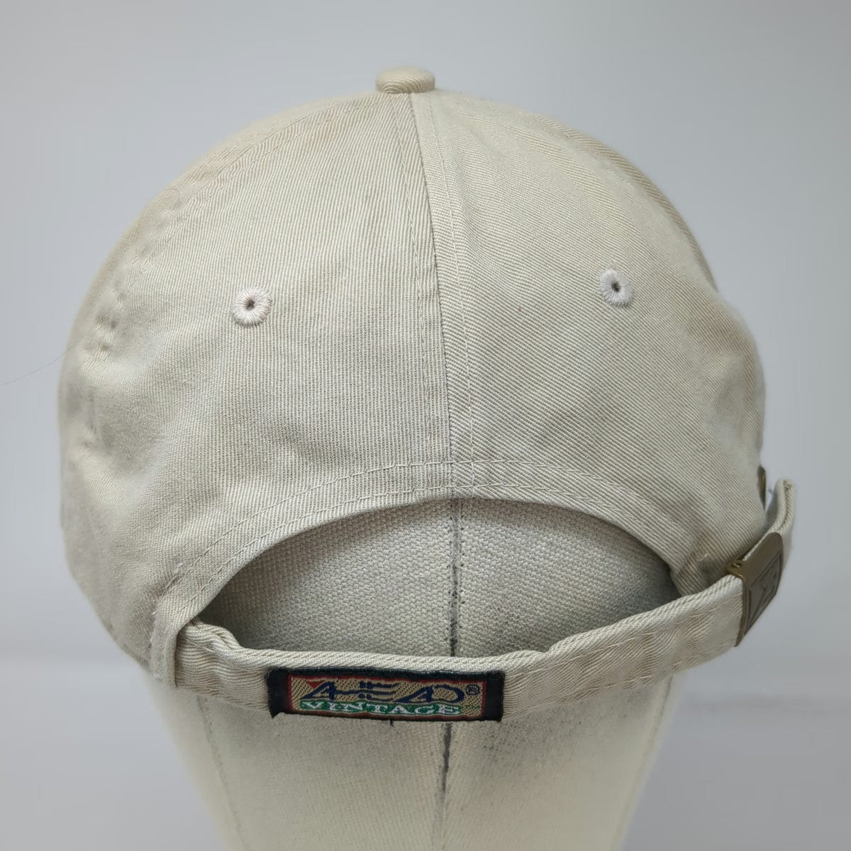 Ahead Baseball Cap Beige One Size Falvey's Motors Norwich CT Patch Slideback Hat