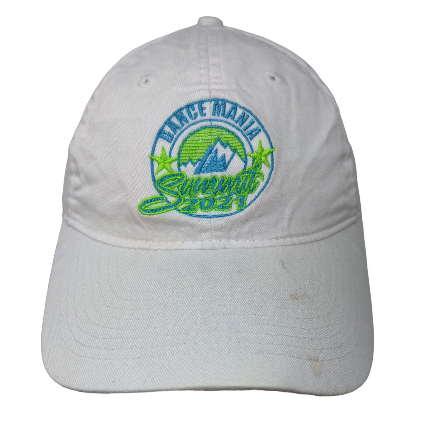 Dance Mania Summit 2021 Strapback Hat White One Size Port & Company