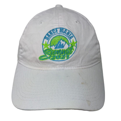 Dance Mania Summit 2021 Strapback Hat White One Size Port & Company