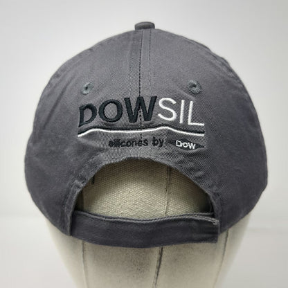 Port & Company White Cap Dow Gray Baseball Cap One Size Strapback Hat Dowsil