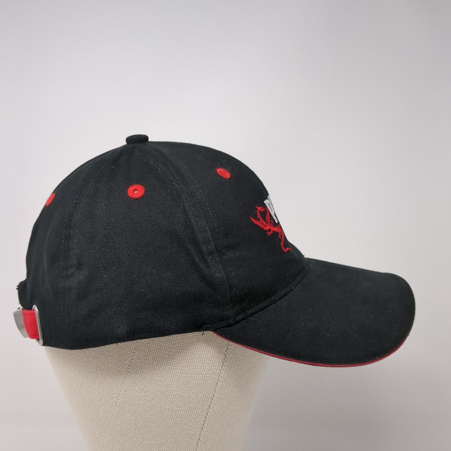 Pilatus Luzern Slideback Hat Black One Size Adjustable Embroidered Cotton