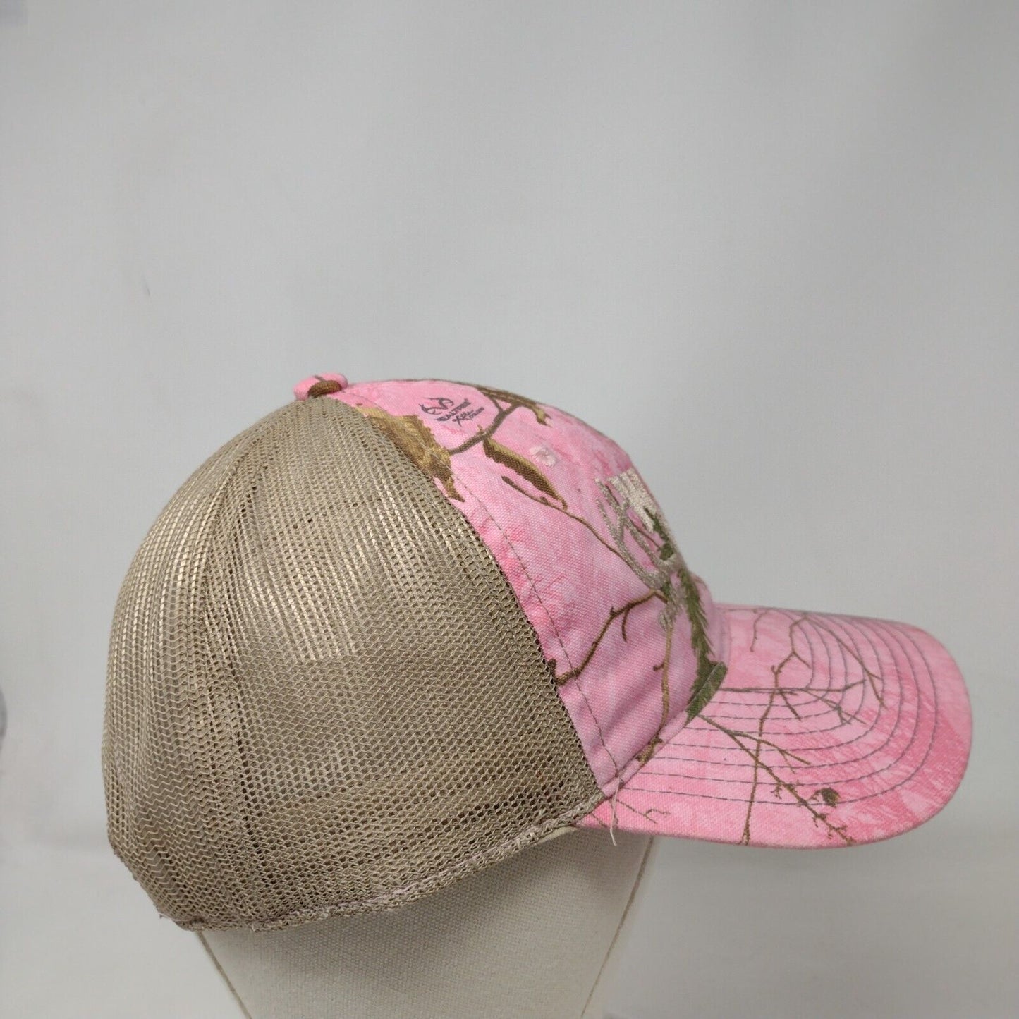 Waha Grill Idaho Snapback Trucker Hat Pink Camouflage OS Adjustable Mesh Back