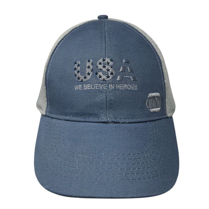 USA We Believe In Heroes Strapback Hat Multi One Size Embroidered