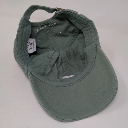 Elephant Ivory Ella Slideback Hat Green One Size Embroidered Adjustable