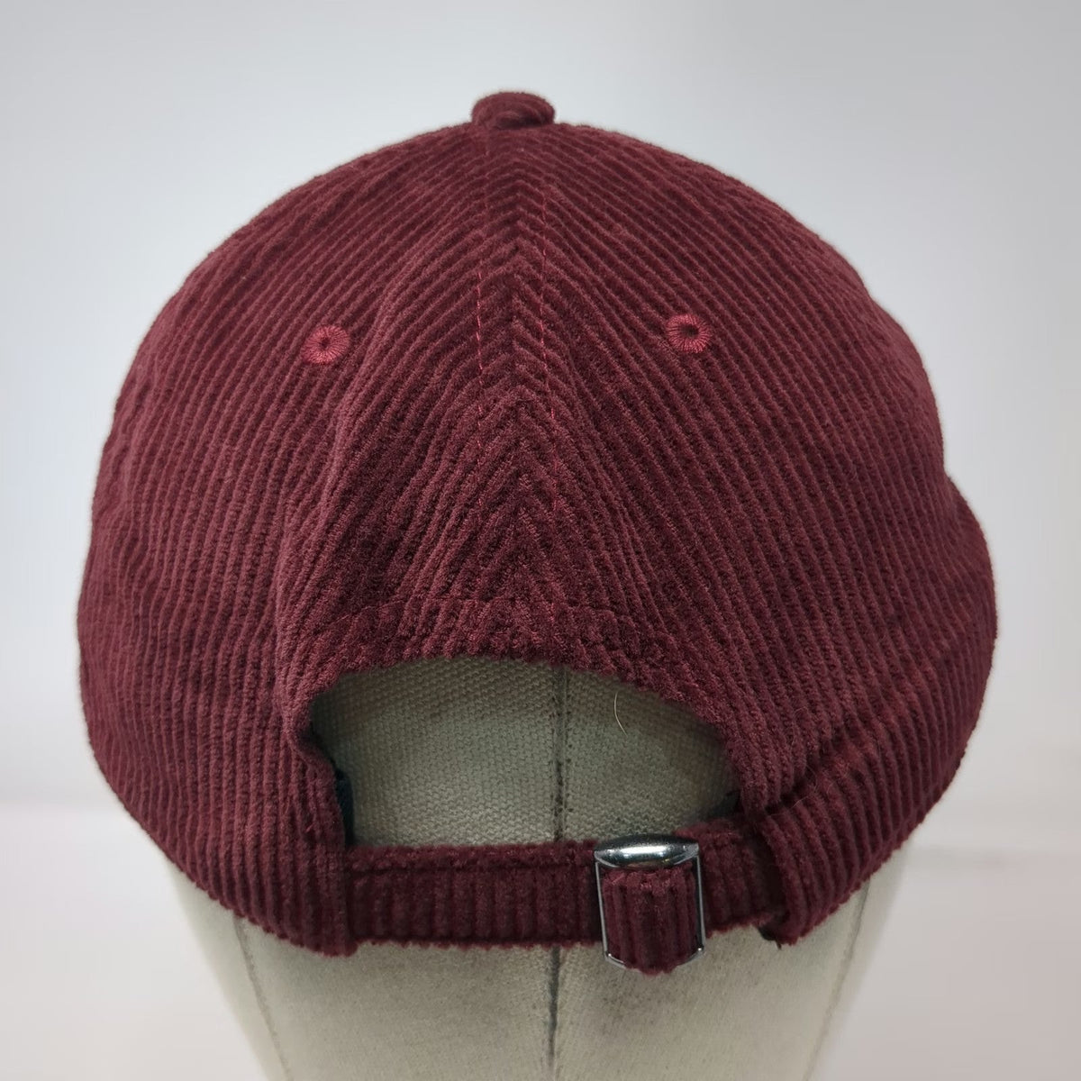George's Cycles 5 Panel Red Hat One Size Corduroy Boise Idaho Slideback