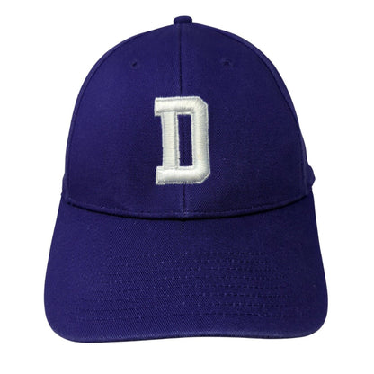Letter D Strapback Hat Purple One Size Adjustable Embroidered Adidas