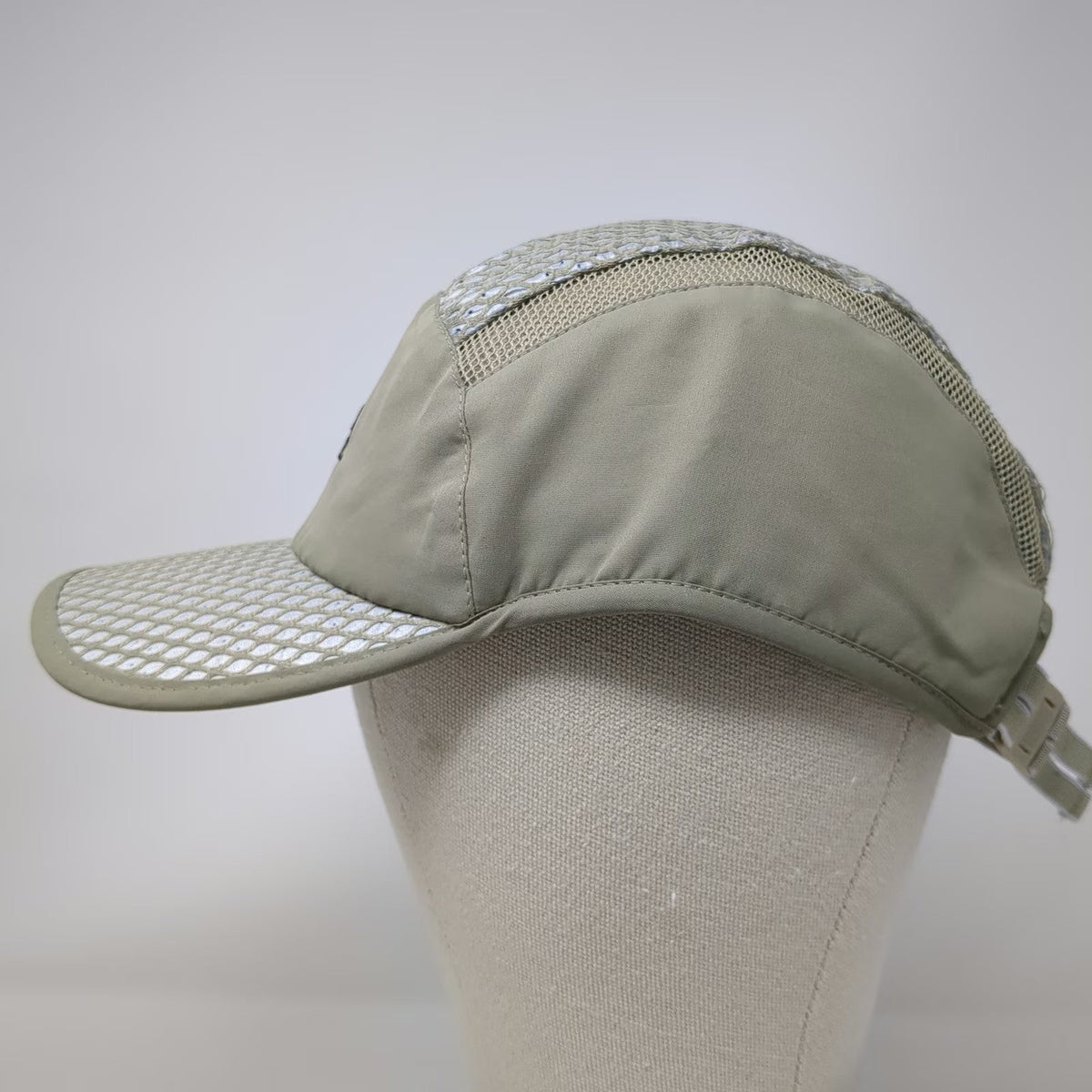 Arctic Hat 5 Panel Beige One Size Cooling Mesh Adjustable Strapback Mountain Hat
