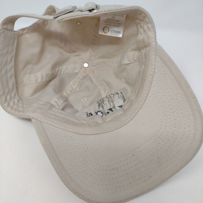 Oregon Slideback Hat Tan One Size Adjustable Embroidered 6 Panel Cotton
