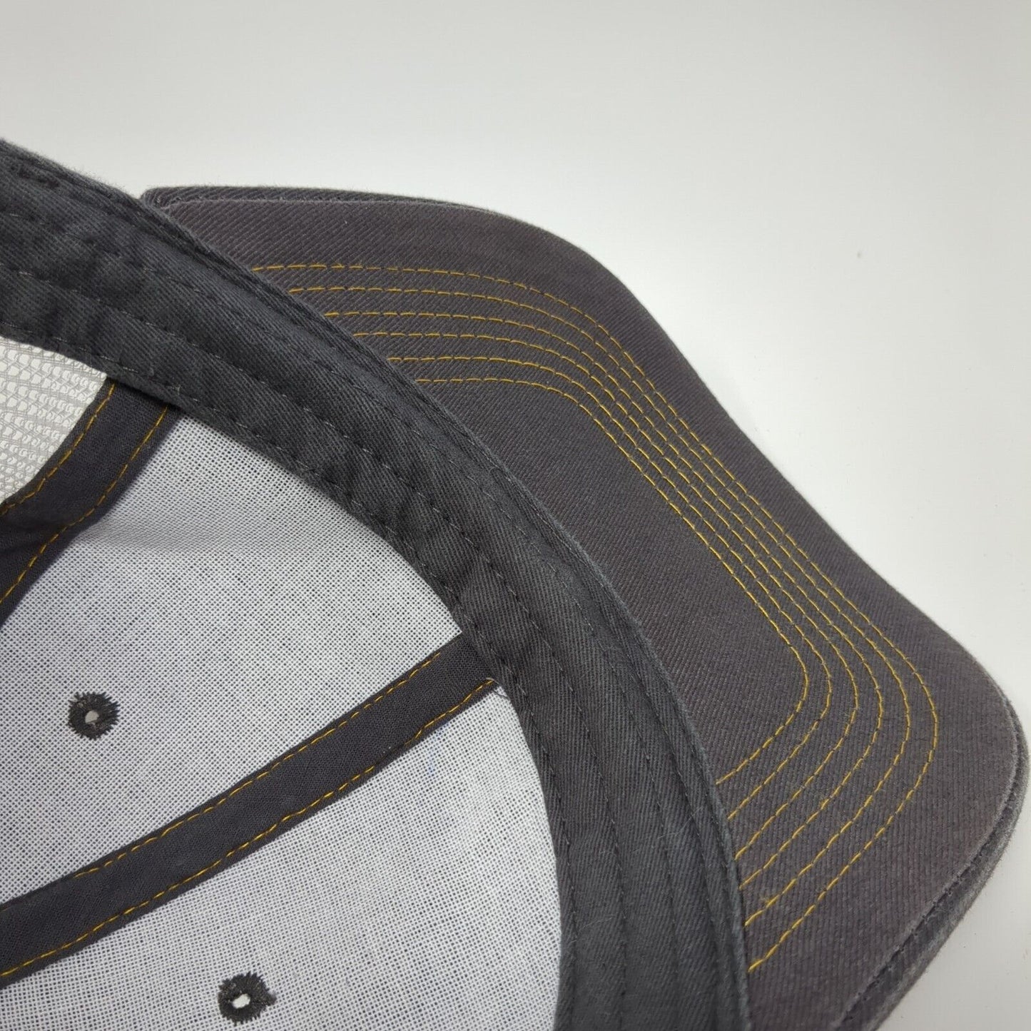 Schluter Systems Strapback Trucker Hat Gray OS Adjustable Embroidered Mesh Back