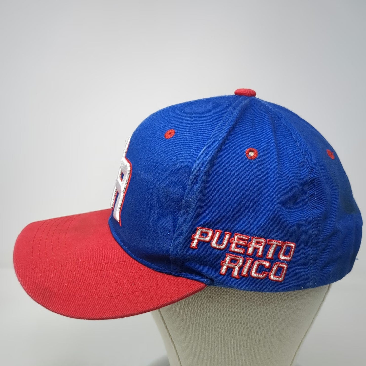 Premium Headwear Snapback Blue Red White One Size Puerto Rico Flag Graphic Hat